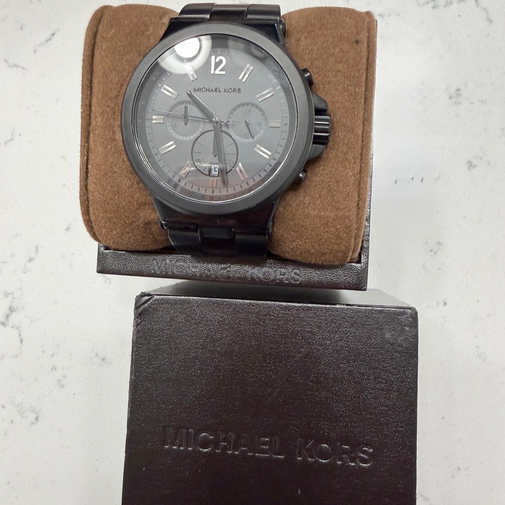 Michael Kors Black Stainless Steel Watch - Picture 9 of 11